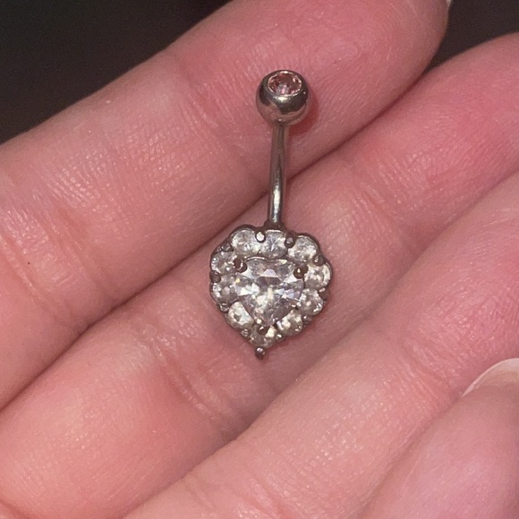 heart belly ring - Picture 2 of 2